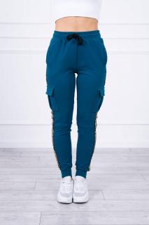 Dámske námornícke modré tepláky 0019 - Uni