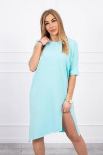 Dámske oversize šaty 9335 - mätové - Uni