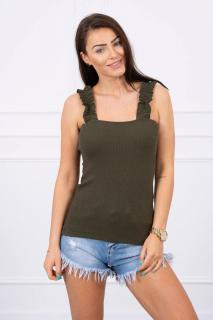 Dámsky top 9083 - khaki - Uni
