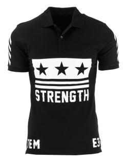 Košeľa polo (px0073) - čierna "XL" - XL