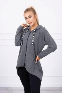 Mikina na zips pre dámy 9108 - grafitová - Uni
