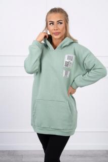 Mikina s kapucňou pre dámy 9147 - tmavomätová - Uni