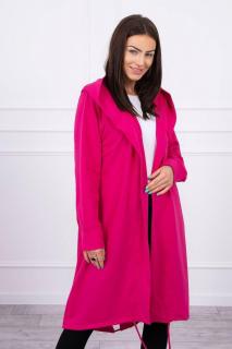 Oversize kardigán pre dámy 9005 - fuchsiový - Uni