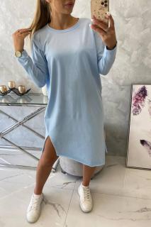 Oversize šaty pre dámy 9395 - modré - Uni