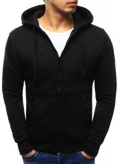 Pánska čierna mikina na zips (bx2192) - XL