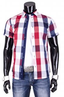 Pánska károvaná košeľa (kq0001) - 3XL