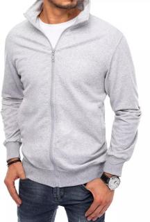 Pánska mikina na zips BX5085 - sivá - L