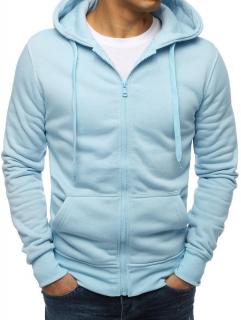 Pánska modrá mikina na zips BX4246