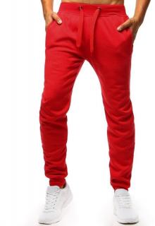 Pánske jogger tepláky UX2711 - červené - XL