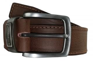 Pánsky hnedý kožený opasok OP-006 - 80cm