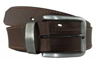Pánsky opasok z hnedej kože OP-014 - 85cm