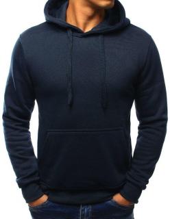 Tmavomodrá pánska mikina s kapucňou (bx3001) - XL