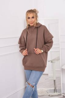 Zateplená mikina pre dámy 69426 - mocca - Uni