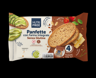Bezlepkový domáci krájaný chlieb Nutrifree Panfette con farina Integrale