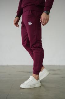PÁNSKE TEPLÁKY BG CLARET | BORDOVÝ Veľkosť: L