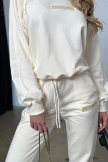 Tepláky BG STEP UP TRACKSUIT | VANILKA Veľkosť: M