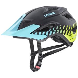 Cyklistická MTB prilba UVEX HELMA ACCESS BLACK AQUA LIME MAT VELIKOST: 56-61
