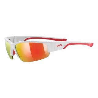 Cyklistické okuliare UVEX BRÝLE SPORTSTYLE 215 WHITE M.RED/ MIR.RED