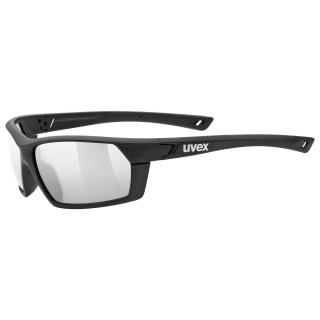 Cyklistické okuliare UVEX BRÝLE SPORTSTYLE 225 BLACK MAT/LTM.SILVER