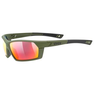Cyklistické okuliare UVEX BRÝLE SPORTSTYLE 225 OLIVE GRE.M./MIR.RED