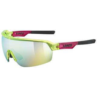 Cyklistické okuliare UVEX BRÝLE SPORTSTYLE 227 YELLOW - RED TRANSPARENT