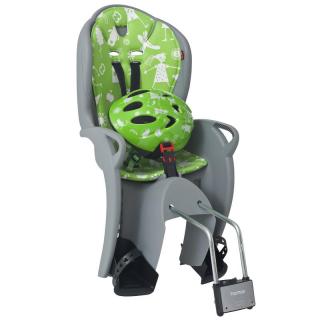 Detská cyklosedačka Hamax KISS SAFETY PACKAGE Farba: sv.šedá-zelená