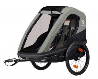 Detský cyklovozík Hamax AVENIDA ONE Suspension Farba: šedá/žltá fluo
