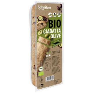 Ciabatta olivová 180g BIO SCHNITZER