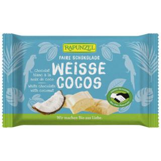Čokoláda biela s kokosom 100g BIO RAPUNZEL