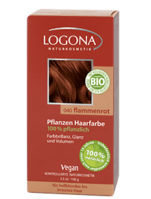 Farba na vlasy ohnivá červená 100g BIO LOGONA
