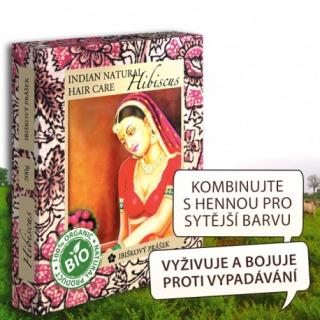 Henna farba na vlasy prírodná - Ibištek 200g BIO