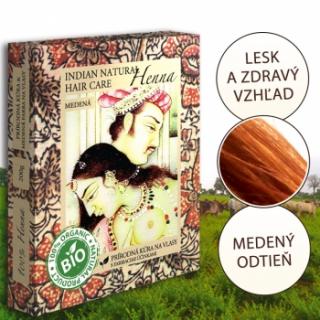 Henna farba na vlasy prírodná - medená 200g BIO