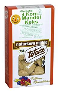Keksy mandľové štvorzrnné 150g BIO WRZ