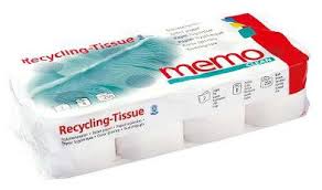 Papier toaletný recyklovaný 2-vrstvový MEMO