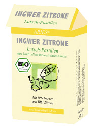 Pastilky s citrónom a zázvorom 30g BIO
