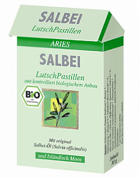 Pastilky so šalviovým olejom 30g BIO