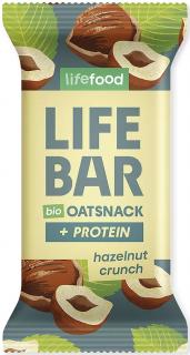 Proteínová tyčinka ovsená s lieskovými orieškami 40g BIO LIFEFOOD