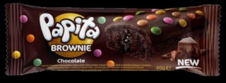 PAPITA BROWNIE 40g čokoládová s lentilkami