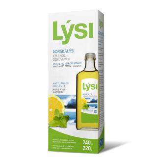 Olej z tresčej pečene  citrón/máta a vitamin D 240 ml