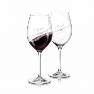 Siluett Red Wine 2 svadobné poháre