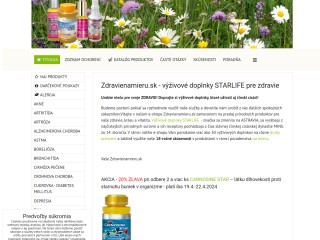 Zdravie na mieru.sk - výživové doplnky STARLIFE