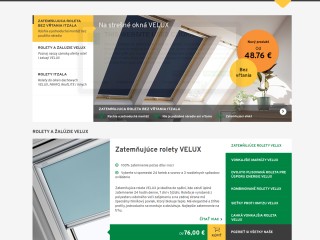 VELUX rolety na strešné okná