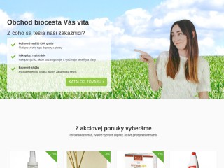 biocesta.sk - bio produkty, zdravé osvetlenie a bio kozmetika