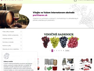 vinárske potreby, e-shop