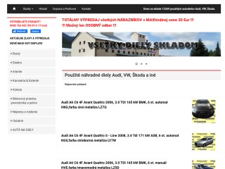 AUTODEMONT - použité diely Audi, VW, Škoda