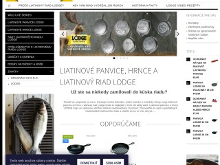 Liatinové panvice,liatinové hrnce a liatinový riad Lodge - panvicelodge.sk