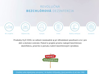 Bezchlórové čistiace a dezinfekčné prostriedky | H2O-COOL SK