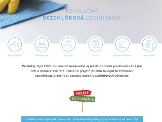 Bezchlórové čistiace a dezinfekčné prostriedky | H2O-COOL SK