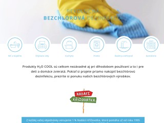 Bezchlórové čistiace a dezinfekčné prostriedky | H2O-COOL SK