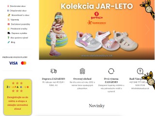 Žirafa detská obuv - len kvalitné detské topánky